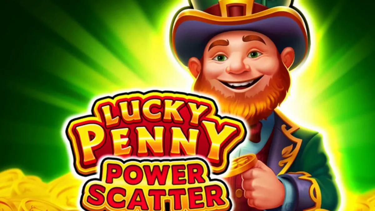 Tampilan visual slot Lucky Penny Power Scatter dengan tema hutan Irlandia
